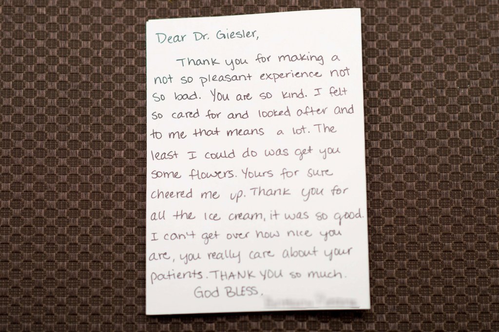 Patient review card number 9