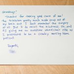 Patient review card number 28