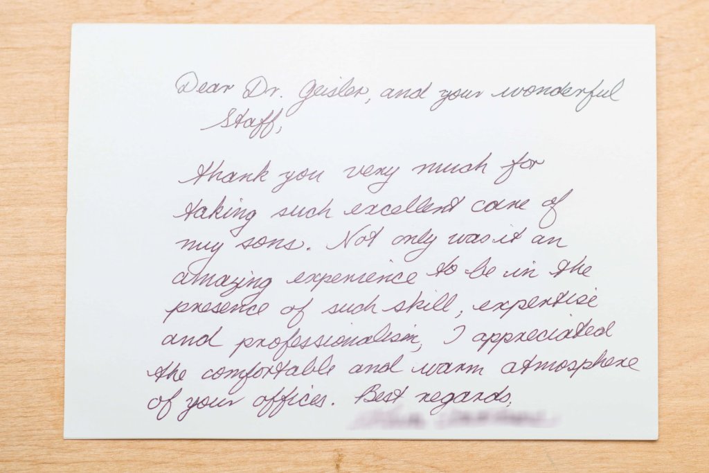 Patient review card number 36