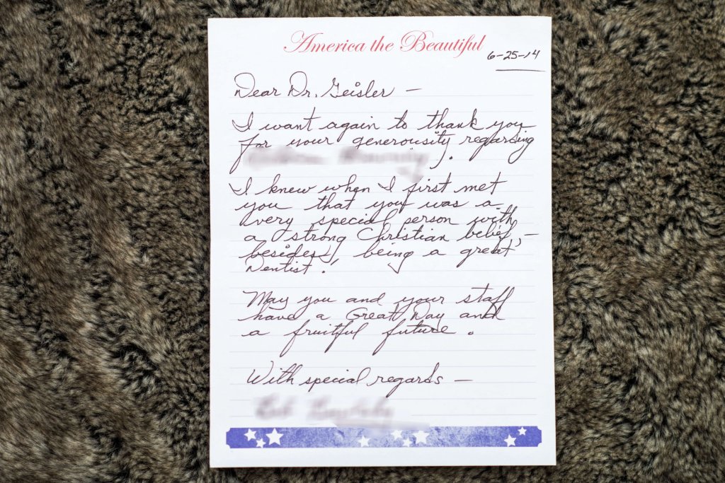 Patient review card number 39