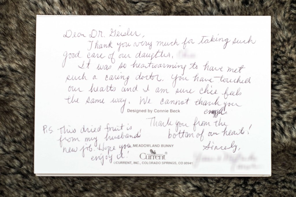 Patient review card number 44