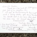 Patient review card number 44