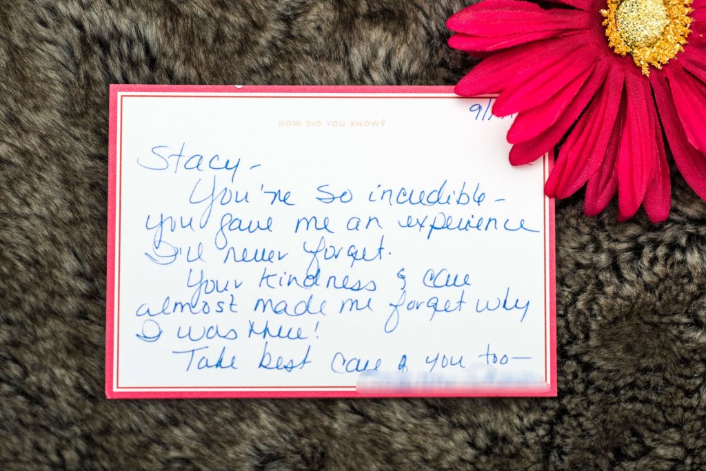 Patient review card number 45