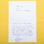 Patient review card number 54