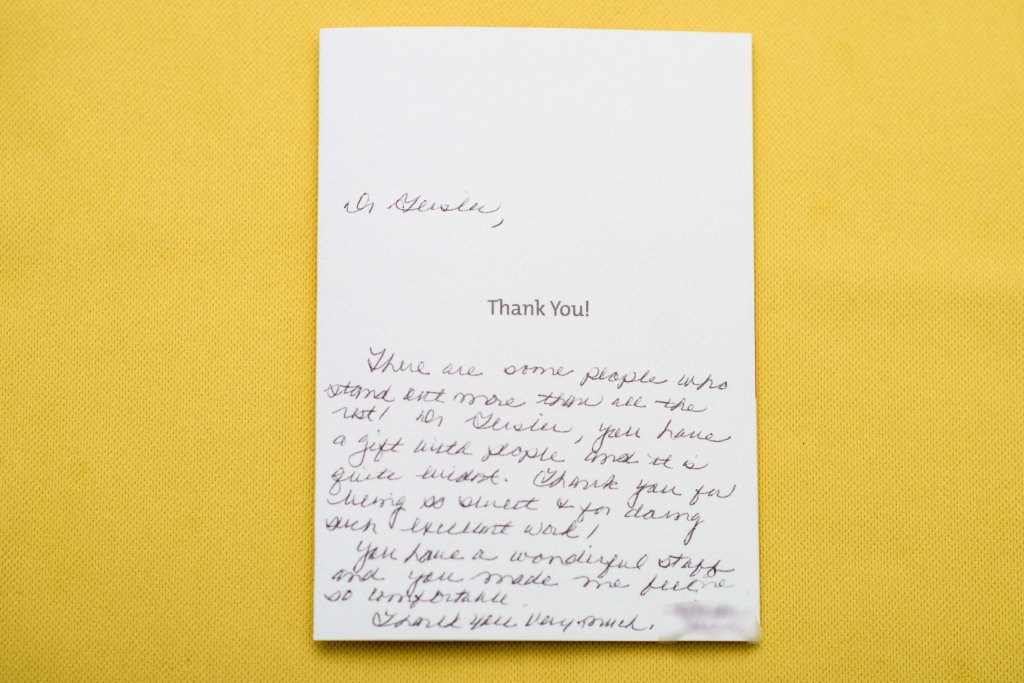 Patient review card number 56