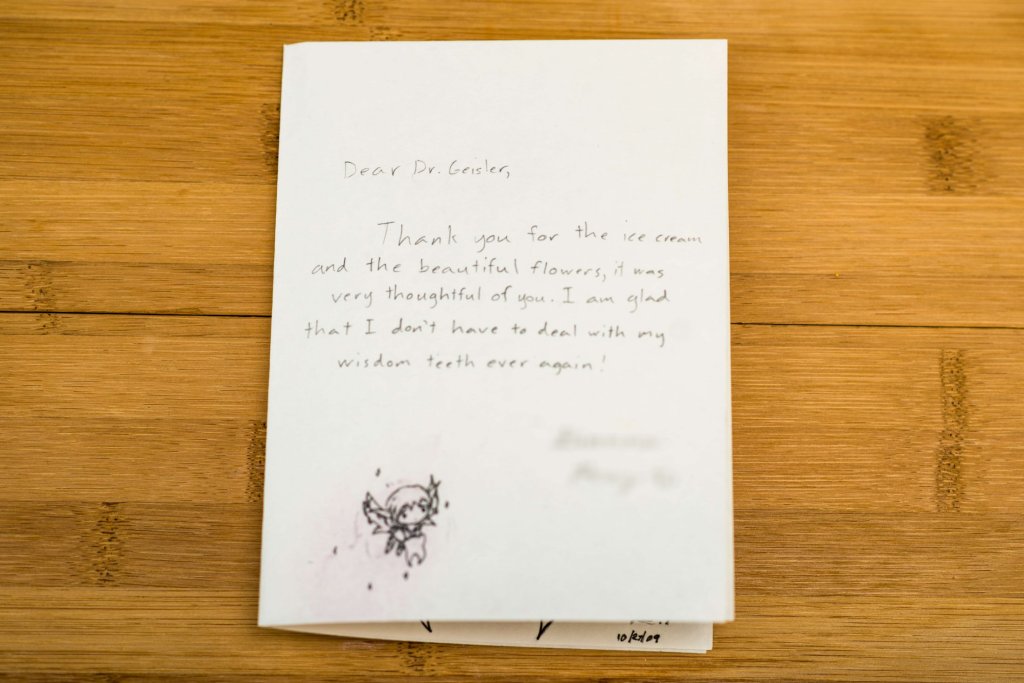 Patient review card number 70