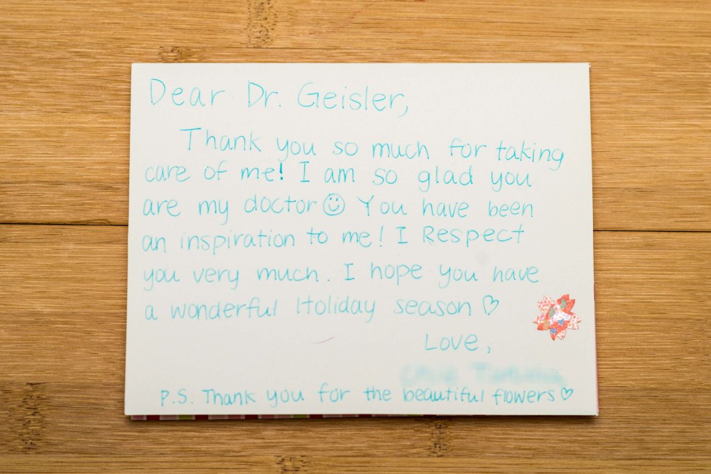 Patient review card number 74