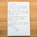 Patient review card number 80