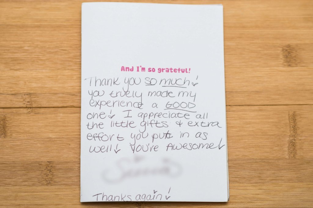 Patient review card number 94