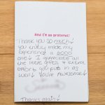 Patient review card number 94