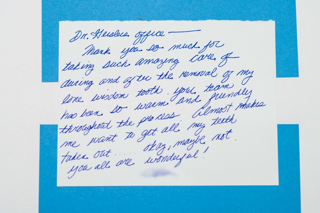 Patient review card number 98